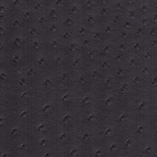 OST46 OSTRICH BLACK Faux Leather Upholstery Vinyl Fabric