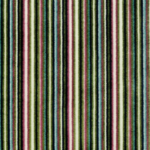 P Kaufmann BRIGHT-LINE 508 CONFETTI Stripe Velvet Upholstery And Drapery Fabric