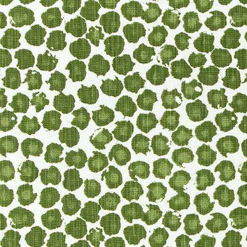 7109711 DARBY KALE Dot and Polka Dot Linen Blend Upholstery And Drapery Fabric
