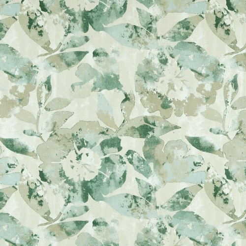 Magnolia Home Fashions BETSY SPA Floral Print Upholstery And Drapery Fabric