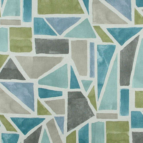 Magnolia Home Fashions OPUS TRANQUIL Geometric Print Upholstery And Drapery Fabric