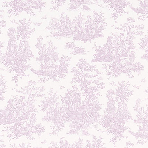 6155418 VIRGINIA ORCHID Toile Print Upholstery And Drapery Fabric