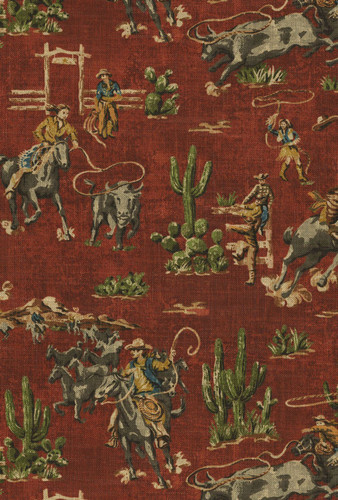 Waverly WILD WEST BARN 682320 Southwestern Linen Blend Upholstery And Drapery Fabric