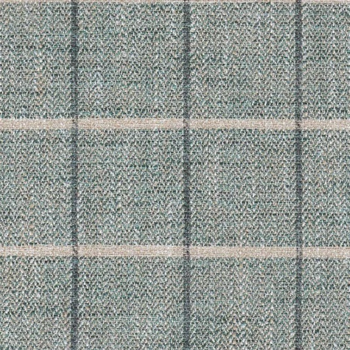 7126612 PRESTON TEAL Plaid Upholstery Fabric