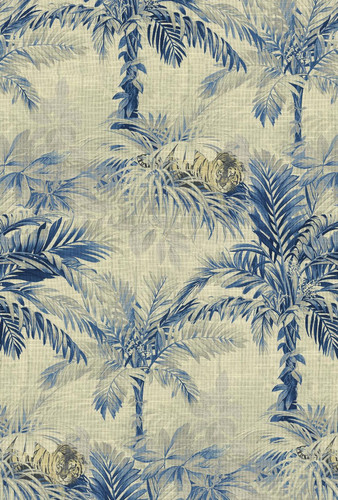 Tommy Bahama Home CAT ISLAND HORIZON 880191 Tropical Print Upholstery And Drapery Fabric