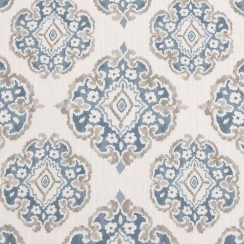 7169611 SHERIDAN BLUE Toile Print Upholstery And Drapery Fabric