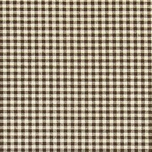 7172211 MARIA CHESTNUT Check Linen Blend Upholstery And Drapery Fabric