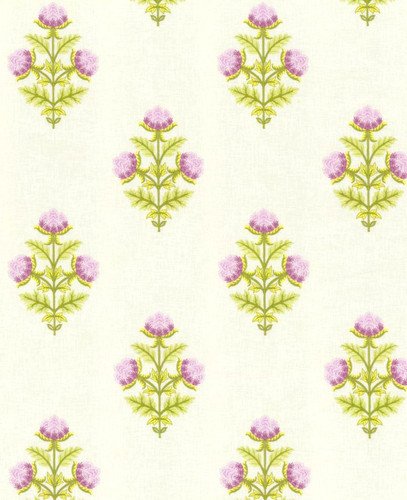 Covington ANISA 440 FRENCH LAVENDER Floral Embroidered Drapery Fabric