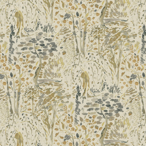 P/K Lifestyles ALCHEMY AUTUMN 471962 Floral Linen Blend Upholstery And Drapery Fabric