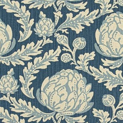 7185511 MONTY STONEWASH Floral Linen Blend Upholstery And Drapery Fabric