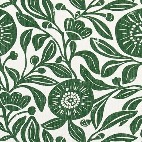 7185812 JACOB FIR Floral Linen Blend Upholstery And Drapery Fabric