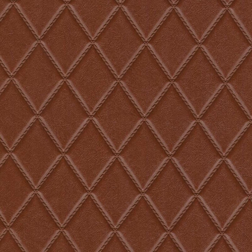 2010212 RHOMBUS RUSSET Faux Leather Upholstery Vinyl Fabric