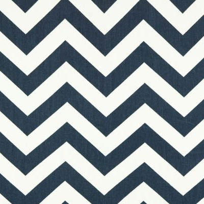 Premier Prints ZIG ZAG BLUE Contemporary Print Drapery Fabric