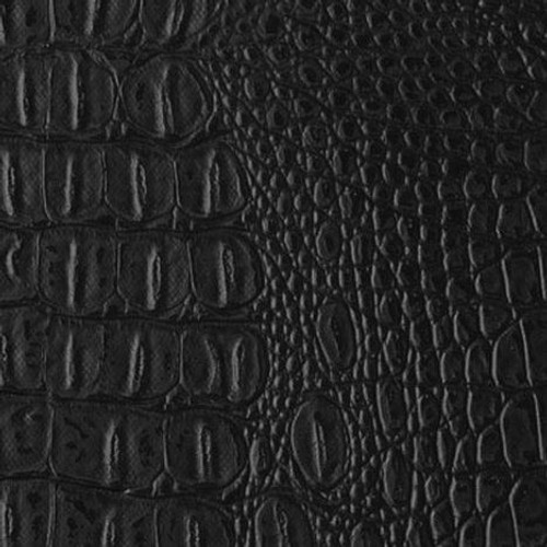 6423114 CROCK MATT BLACK Faux Leather Upholstery Vinyl Fabric