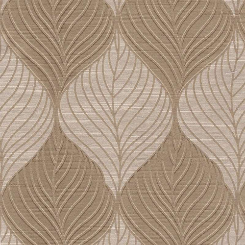 6432514 FOLIAGE LATTE Floral Damask Upholstery And Drapery Fabric