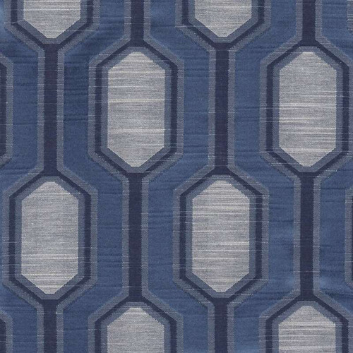 6432815 MATRIX MIDNIGHT Lattice Damask Upholstery And Drapery Fabric