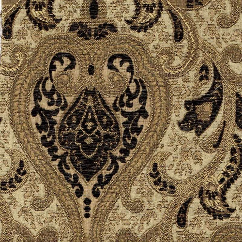 6433611 YORK GREY Floral Jacquard Upholstery And Drapery Fabric