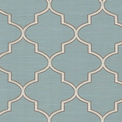 6433714 REYES MALIBU Lattice Jacquard Upholstery And Drapery Fabric