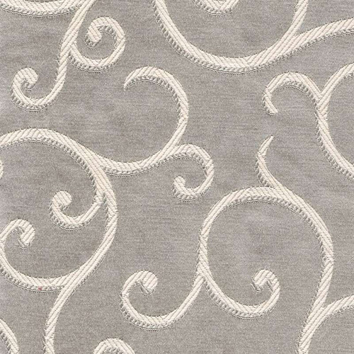 6434313 ARUNDEL PLATINUM Floral Damask Upholstery And Drapery Fabric