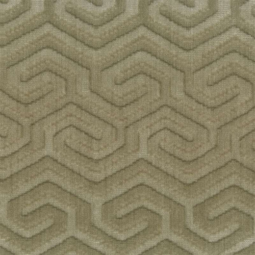 6446211 HOOPER OYSTER Geometric Velvet Upholstery Fabric