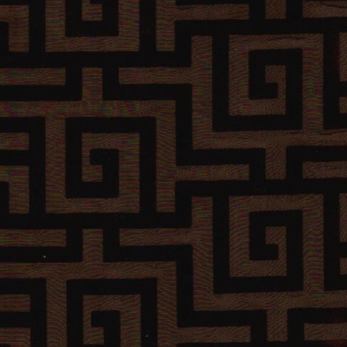 Braemore MAZE CRAZE CHOCOLATE Contemporary Drapery Fabric