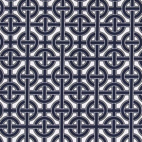 Premier Prints CATALONIA DENIM Lattice Linen Blend Upholstery And Drapery Fabric