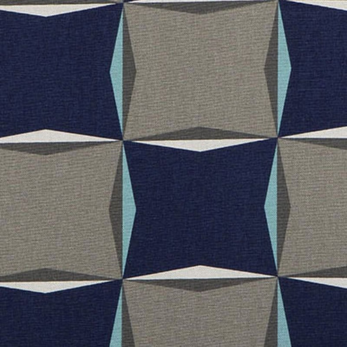 Premier Prints KALEI CYAN Contemporary Linen Blend Upholstery And Drapery Fabric