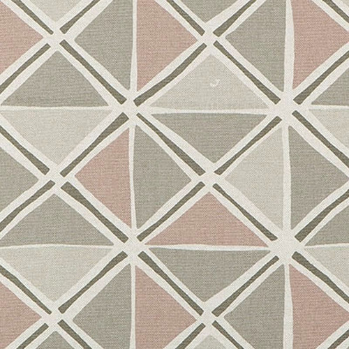 Scott Living Fabrics IAN ROSE QUARTZ Lattice Linen Blend Upholstery And Drapery Fabric