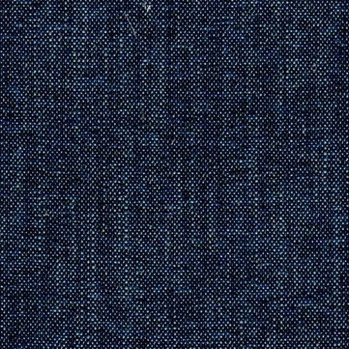 6743325 MARTIN INDIGO Solid Color Linen Blend Upholstery Fabric