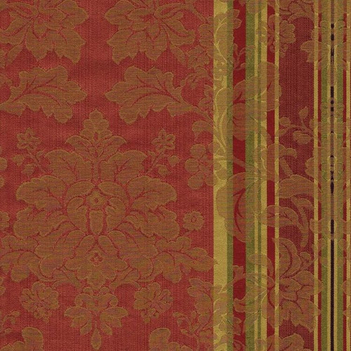 6746318 RENAISSANCE A RED Floral Jacquard Upholstery And Drapery Fabric