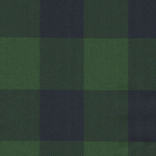 Premier Prints CLAYTON MOUNTAIN GREEN BLUE Buffalo Check Print Upholstery And Drapery Fabric