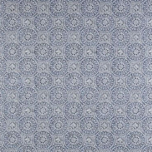 Magnolia Home Fashions TIBET NAVY Print Upholstery And Drapery Fabric