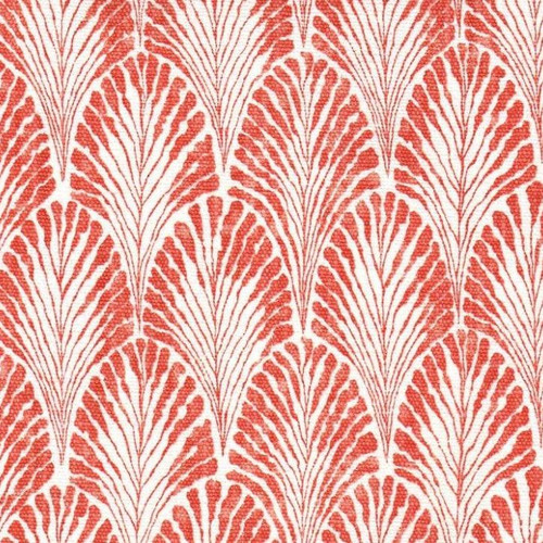 Lacefield Designs PLUME SHRIMP Floral Linen Blend Upholstery And Drapery Fabric