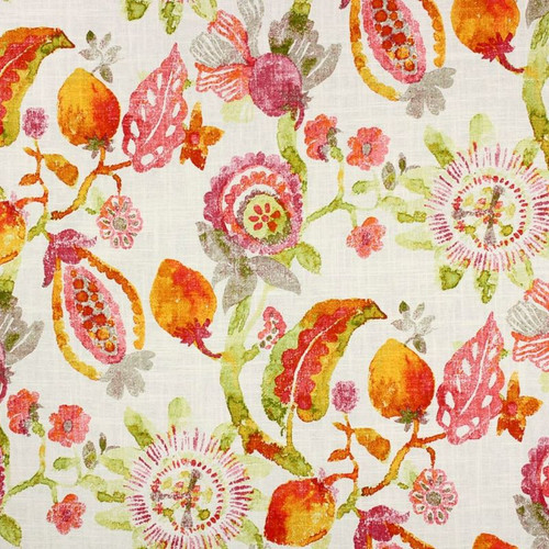Richloom ANASTASIA GARDEN Floral Linen Blend Upholstery And Drapery Fabric