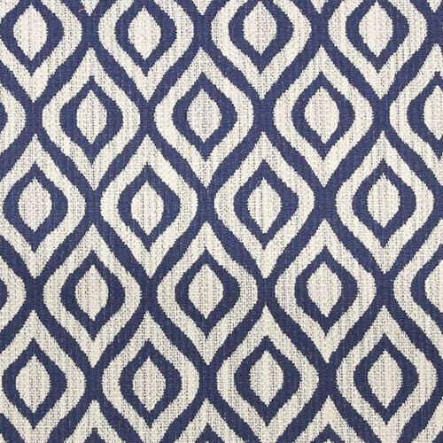 Richloom TUT INDIGO Lattice Jacquard Upholstery And Drapery Fabric