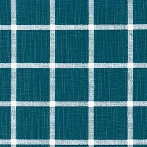 Premier Prints BRADY PLANTATION BLUE GREEN Check Print Upholstery And Drapery Fabric