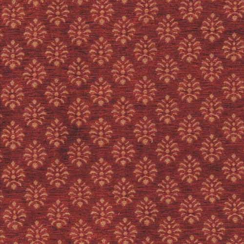 6774712 CARLOTA B COLOR #3 RUST Chenille Upholstery And Drapery Fabric