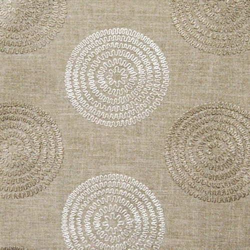 6775413 ORIANA C COL. NATURAL Dot and Polka Dot Embroidered Drapery Fabric