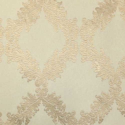6775616 MURPHY 5020 COL. 504 CHAMPAGNE Lattice Embroidered Drapery Fabric