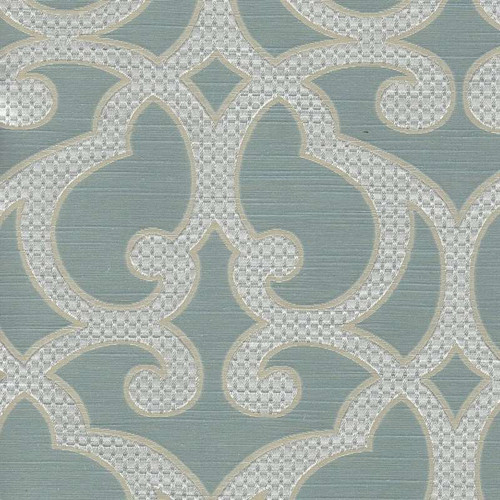 6798716 MERSA ARCTIC Lattice Damask Upholstery And Drapery Fabric