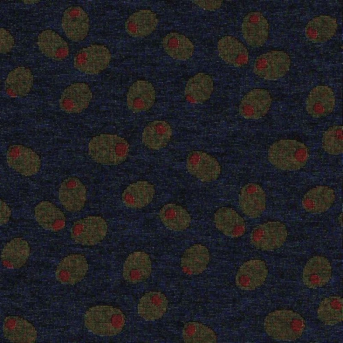 691312 NAVY Jacquard Upholstery Fabric