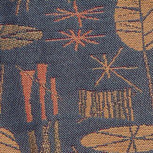 9061812 JENKINS MERIDIAN BLUE Jacquard Upholstery Fabric