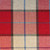 7060612 HARRINGTON CHAR RED Plaid Chenille Upholstery Fabric