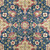 Covington BETTINA 557 DARK DENIM Floral Linen Blend Upholstery And Drapery Fabric