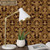 Tommy Bahama Home RATTAN LATTICE PECAN 802821WR Peel and Stick Wallpaper