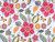Covington EXOTICA 75 SORBET Floral Embroidered Drapery Fabric