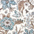 7111314 WILD FLOWER NEUTRAL Floral Linen Blend Upholstery And Drapery Fabric