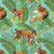 7143011 ON THE PROWL MINI JADE Tropical Print Upholstery And Drapery Fabric