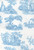 7160912 LONG AGO CELESTE Toile Print Upholstery And Drapery Fabric