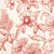 7169513 KELSEY CRIMSON Floral Print Upholstery And Drapery Fabric